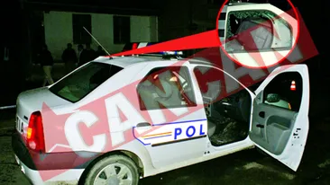 Politisti injunghiati in masina de serviciu de un suspect