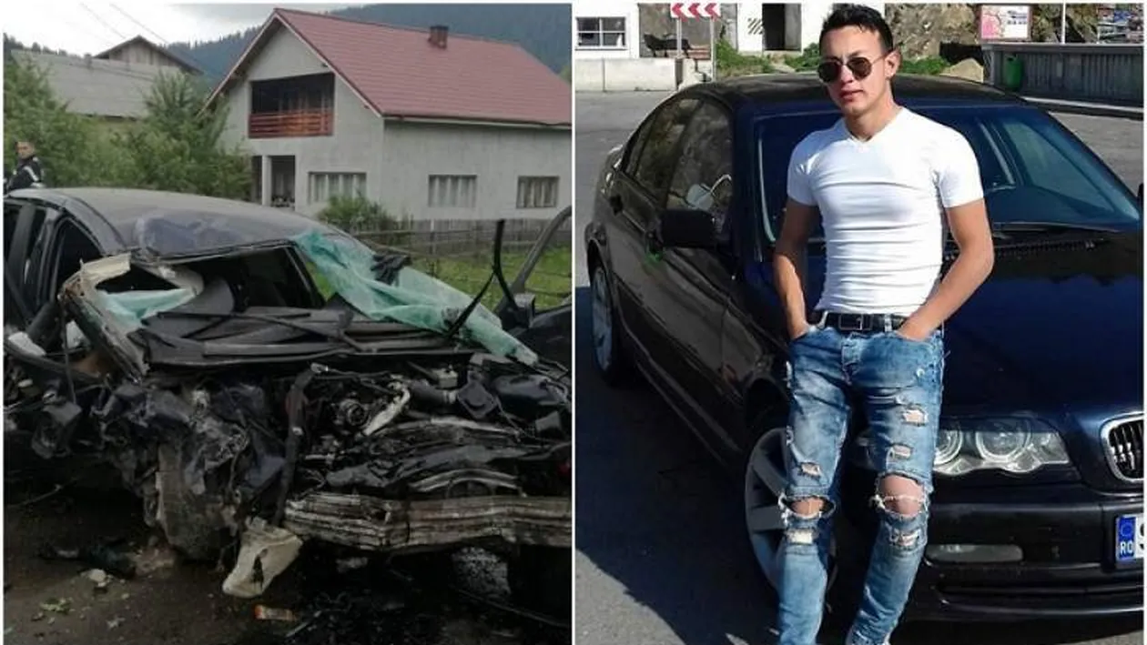El este tânărul care a murit în accidentul din Neamț! Acul vitezometrului a rămas blocat la 180 km/h