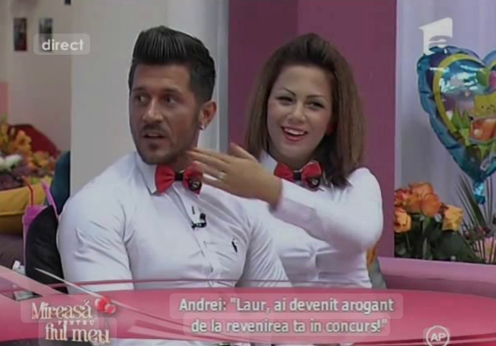 Andrei și Cristina în perioada în care au participat în show-ul MPFM