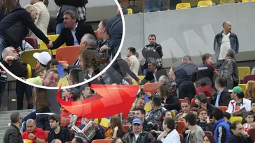 Atentie, vine Regele! Vezi cum a reusit Hagi sa faca o tribuna intreaga sa il priveasca desi nu era pe teren!