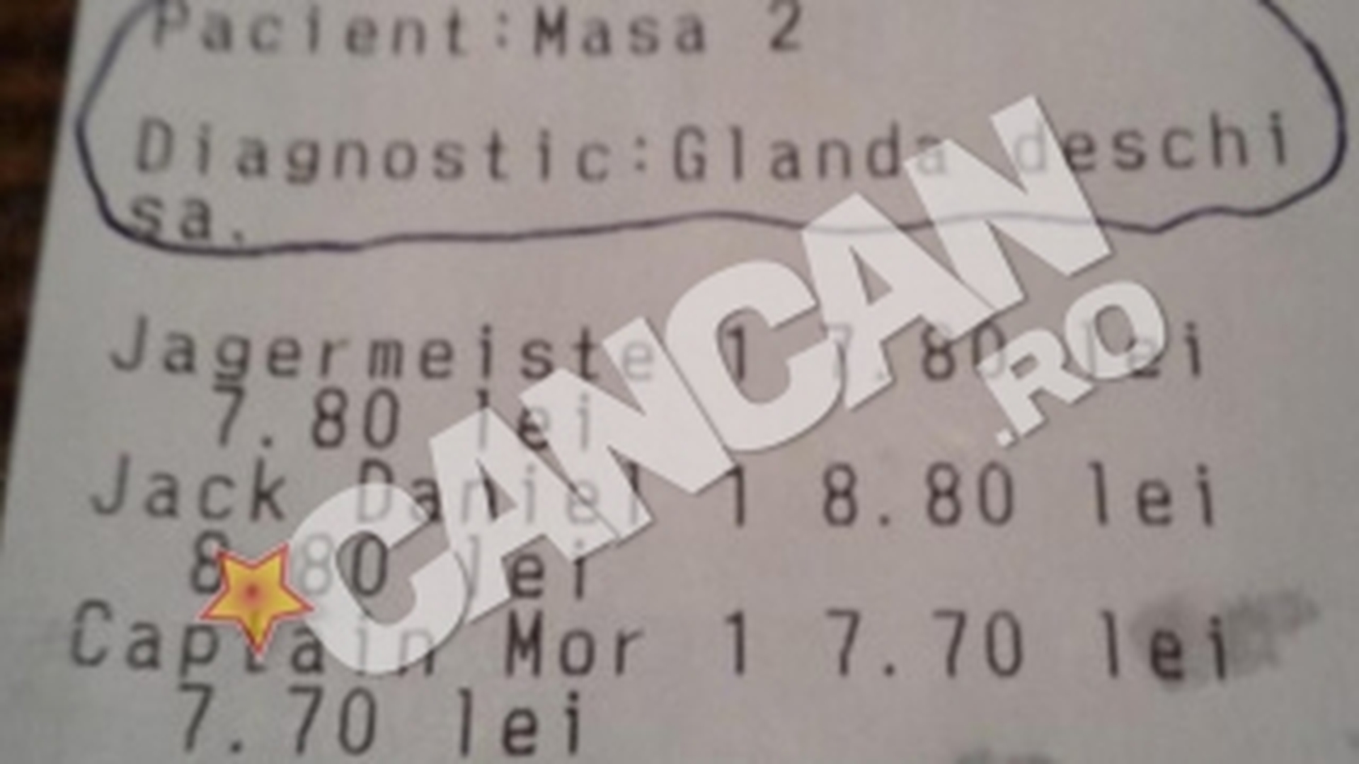 "Va rugam sa platiti inainte sa muriti" sau "Veti face pipi de 33 de lei"! Cele mai haioase note de plata, emise intr-un local din Hunedoara