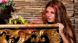 "Iguana" s-a fotografiat cu o... iguana: "Am murit de frica!"