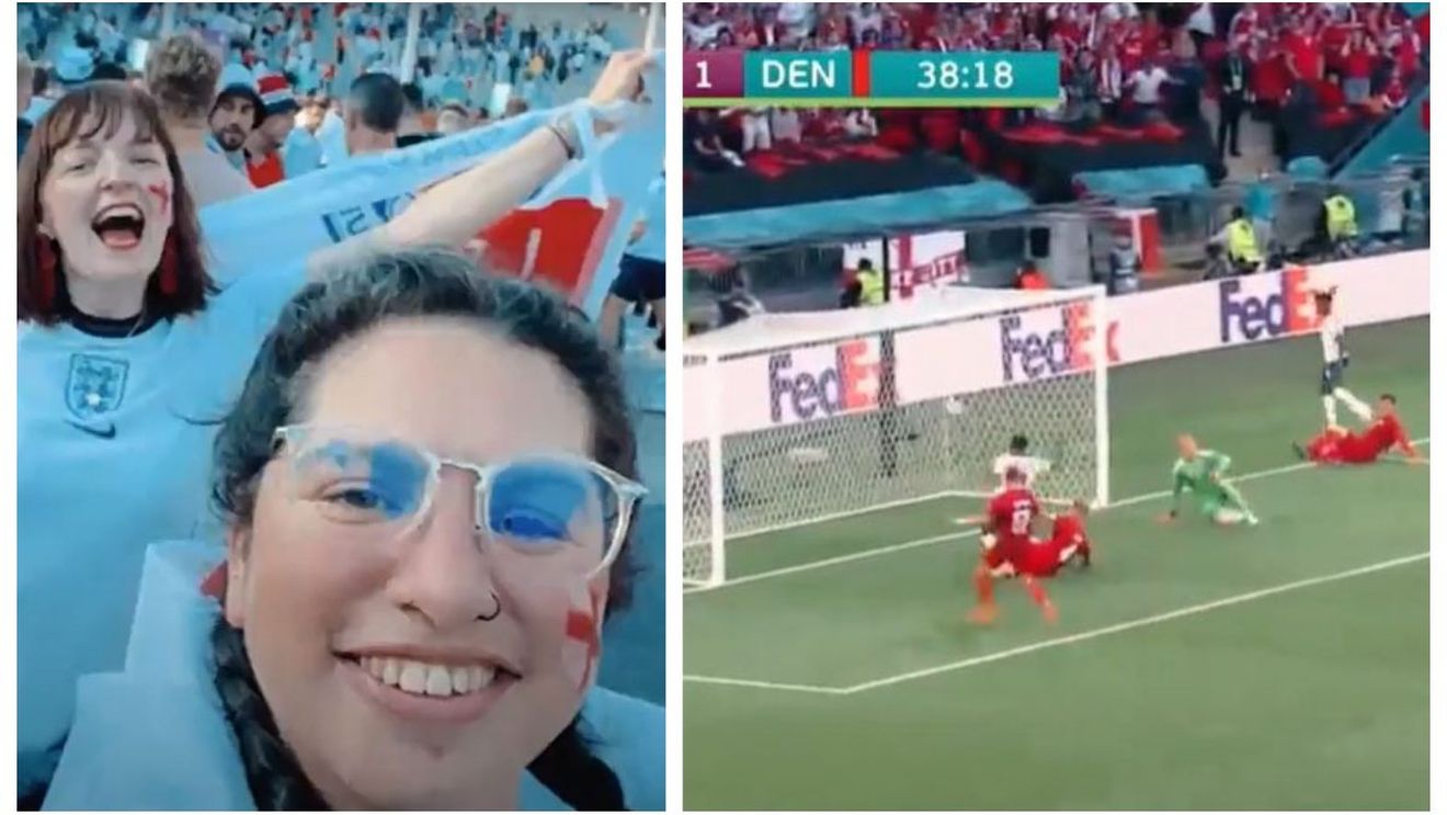 O suporteră a naționalei Angliei a rămas fără job după ce șeful ei a văzut-o, în direct, la TV. VIDEO