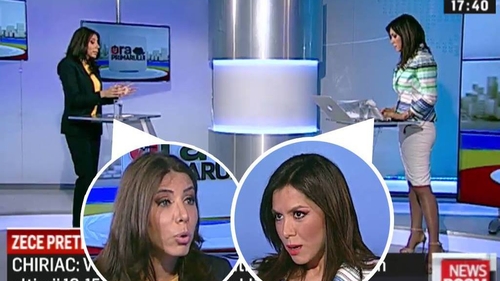 Scene de cascadorii râsului cu LAURA CHIRIAC şi DENISE RIFAI. Ce s-a întâmplat în direct