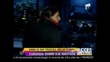 Ilie Nastase, din nou violent cu o jurnalista! Esti proasta! Pleaca de aici ca te bat! Nu mi-ai cerut voie sa ma filmezi!