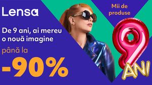 De 9 ani, ai mereu o nouă imagine - Lensa împlinește 9 ani de activitate și sărbătorește cu reduceri de până la 90% la mii de produse