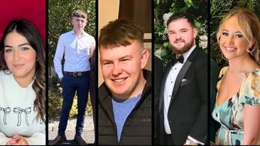 Ei sunt cei 5 tineri care au murit în timp ce mergeau la o petrecere. Mașina în care se aflau a fost făcută praf