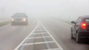 Cod galben de ceaţă în București și 12 judeţe, vizibilitate redusă pe A1 și A2