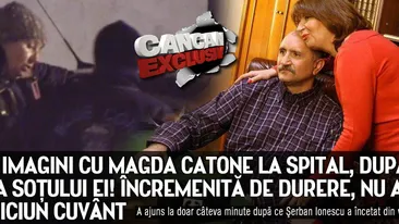 PRIMELE IMAGINI cu Magda Catone la spital, dupa moartea sotului ei! Incremenita de durere nu a rostit niciun cuvant!