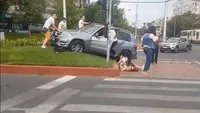 Accident violent în Capitală. Un șofer a lovit mai mulți pietoni! Printre victime se numără o fetiță de 5 ani