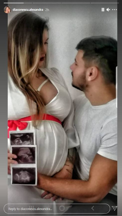 Alexandra Diaconescu și-a ascuns sarcina timp de 8 luni: “Sunt norocoasă să te am alături, Mădălin Mogoş”. Azi, fosta concurentă de la Insula Iubirii a anunțat și sexul bebelușului | FOTO