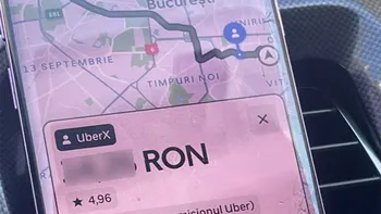 A crezut că este o eroare. Câți bani a plătit un bucureștean pentru o cursă Uber de 6.1 km
