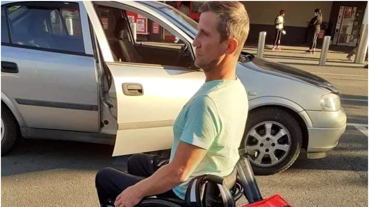 Marius, livratorul în scaun cu rotile a rămas șomer. Apel disperat al bărbatului pentru un nou loc de muncă