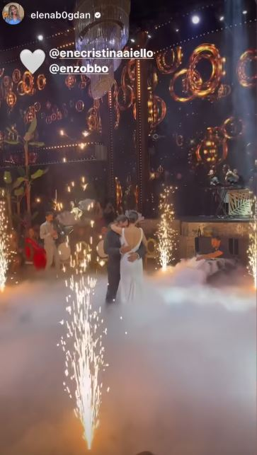 Enzo de la Chefi la cuțite s-a căsătorit religios cu Cristina Ene! Primele imagini de la nunta nepotului lui Joshua Castellano