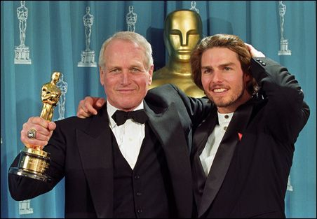 Paul Newman si Tom Cruise, partenerul sau din "Culoarea banilor"