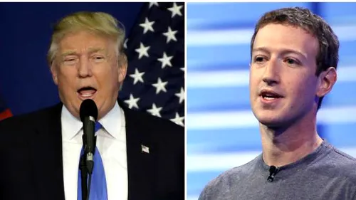 Donald Trump şi Mark Zuckerberg, schimb de replici dure:”Facebook a fost întotdeauna...“
