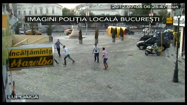 Bataie ca in filme in Centrul Vechi al Capitalei! Cinci baieti s-au luat la pumni de la o solnita!