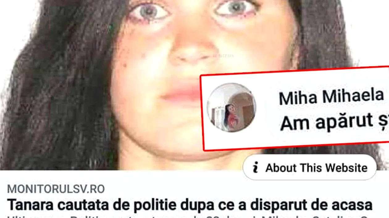 Am apărut... Ce comentariu a postat Mihaela pe Facebook, după ce a fugit de acasă și a aflat că e căutată de Poliție