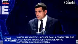 George Simion dezvăluie că s-a văzut cu Nicușor Dan la „întâlniri informale” în timpul formării Guvernului. Liderul AUR susține că Veștea și Tomac au încercat să spargă partidul: l-au chemat pe Murad la Vila Lac