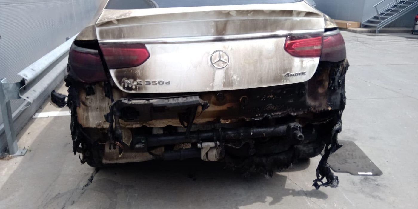 Mașina Loredanei Chivu a fost grav avariată