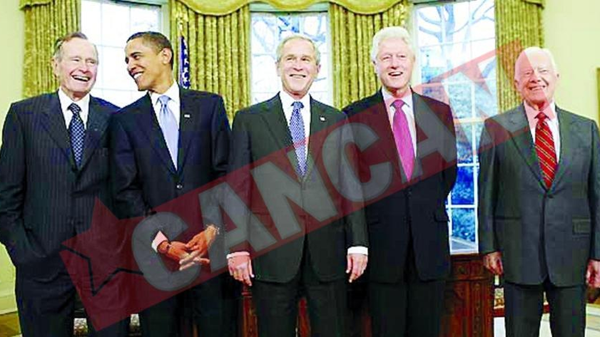 Obama a luat pranzul cu patru presedinti