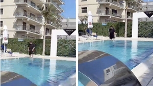 Florin Salam, gest revoltător la piscină! A fost filmat instant și aspru judecat de fanii prezenți