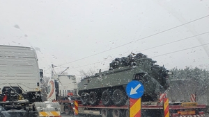 Tancurile și amfibiile au ajuns pe Centura București! FOTO EXCLUSIV