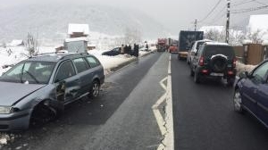 Accident cu 5 victime la Sibiu! A fost activat Planul Roșu de intervenție