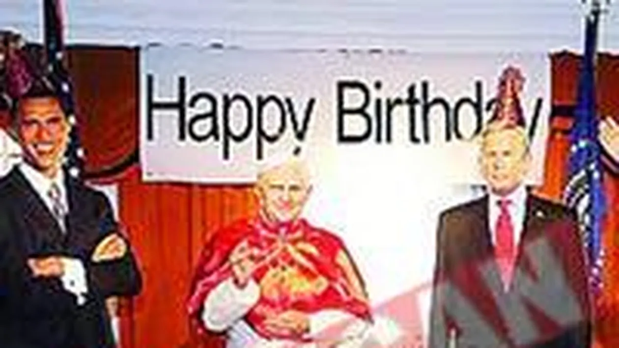 Benedict al XVI-lea isi serbeaza ziua in Biroul Oval