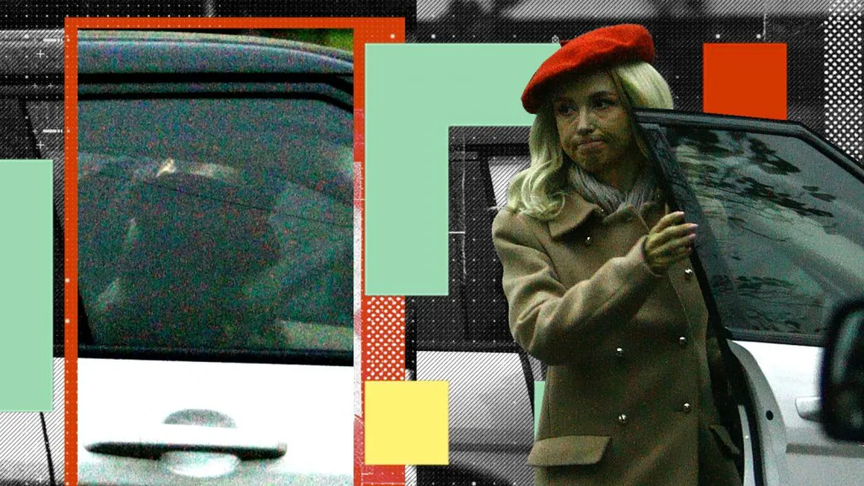 Andreea Bălan revine “în joc”. Sărut pasional cu “iubi”, în mașină, la prima apariție în public după externare