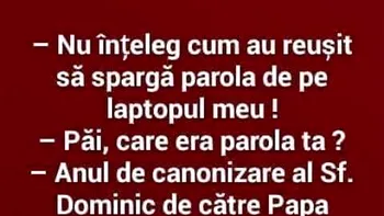 BANCUL ZILEI | Parola de la laptop