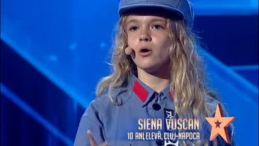 Cine este, de fapt, Siena Vușcan, fetița de 10 ani care a uimit întreaga Românie azi-noapte și a luat Golden Buzz la Românii au Talent