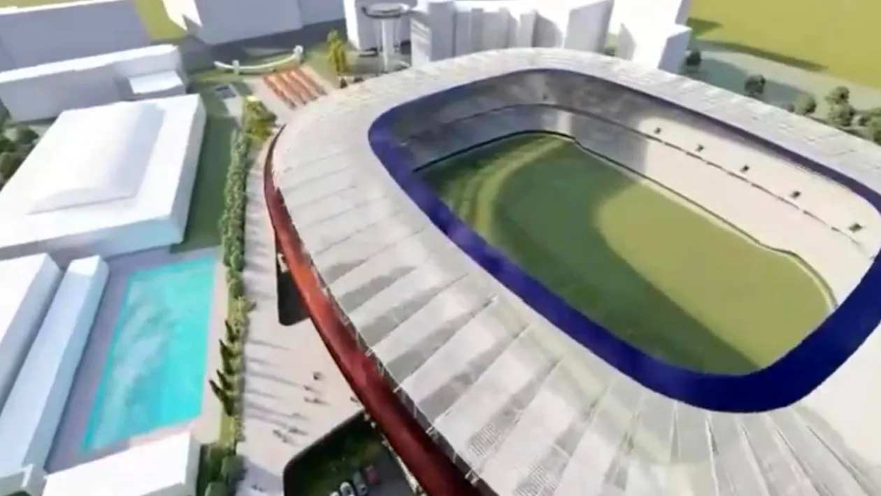 Un nou stadion se ridică în centrul Capitalei. Va avea 25.000 de locuri, astăzi s-a aflat cum va arăta