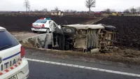 O femeie de 47 de ani a murit într-un cumplit accident în Teleorman. O dubiță s-a ciocnit cu un TIR