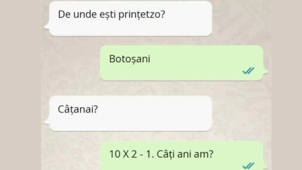 BANCUL ZILEI | Câțanai, prințetzo? 10x2-1. Câți ani am?
