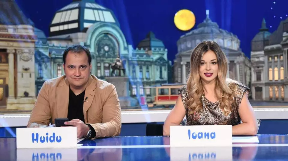Ioana Petric, o fostă „cârcotașă” cu nume și renume, și Șerban Huidu, cel care a descoperit-o cu mulți ani în urmă / Sursă foto: captură video