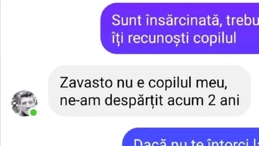 BANC | „Sunt însărcinată, trebuie să îți recunoști copilul”