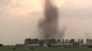Fenomen meteo ciudat: o tornada a lovit un sat brailean
