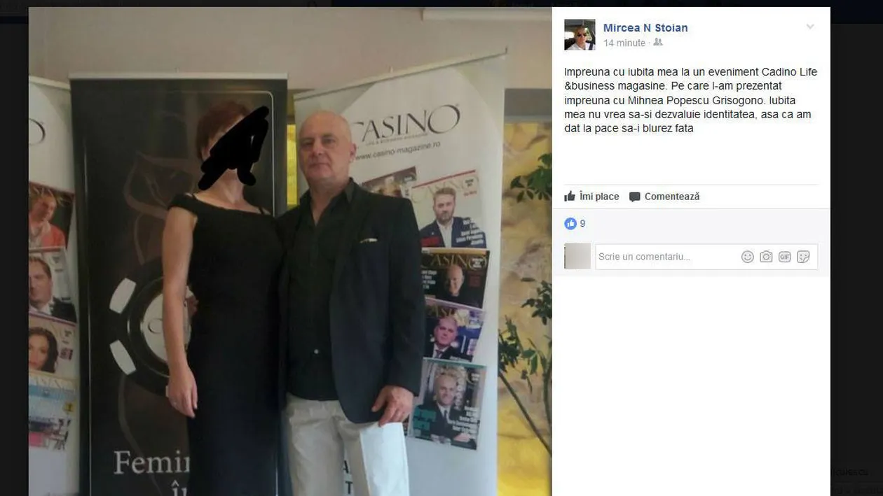 GAFA lui Mircea N. Stoian când a apărut în public cu iubita ”secretă” ”Am dat la pace să...”