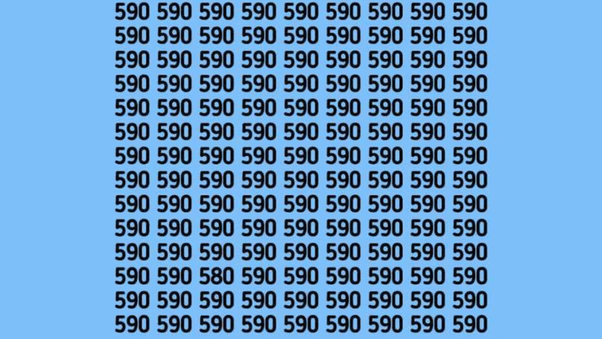 TEST IQ | Identificați numărul 580 din această imagine! Geniile reușesc în 5 secunde