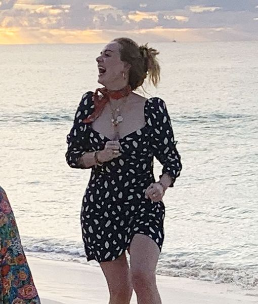Anguilla, UNITED KINGDOM  - *PREMIUM-EXCLUSIVE*  - 
British Singer Adele shows off dramatic weight loss while pictured with Harry Styles and Tv presenter James Corden on Holiday together in Anguilla! **Shot on 01/02/2020**

The superstar singer was seen at Blanchard's beach shack on Meads Bay beach along with her security guard and a large group of friends, the group had lunch together and sang songs until sunset. 

Adele looked in great spirits as she enjoyed drinks on the beach and showed off her slimmer figure in pattern dress and red Neck scarf!

Pictured: Adele

BACKGRID USA 7 JANUARY 2020 

BYLINE MUST READ: JOE BROWN / BACKGRID

USA: +1 310 798 9111 / usasales@backgrid.com

UK: +44 208 344 2007 / uksales@backgrid.com

*UK Clients - Pictures Containing Children
Please Pixelate Face Prior To Publication*