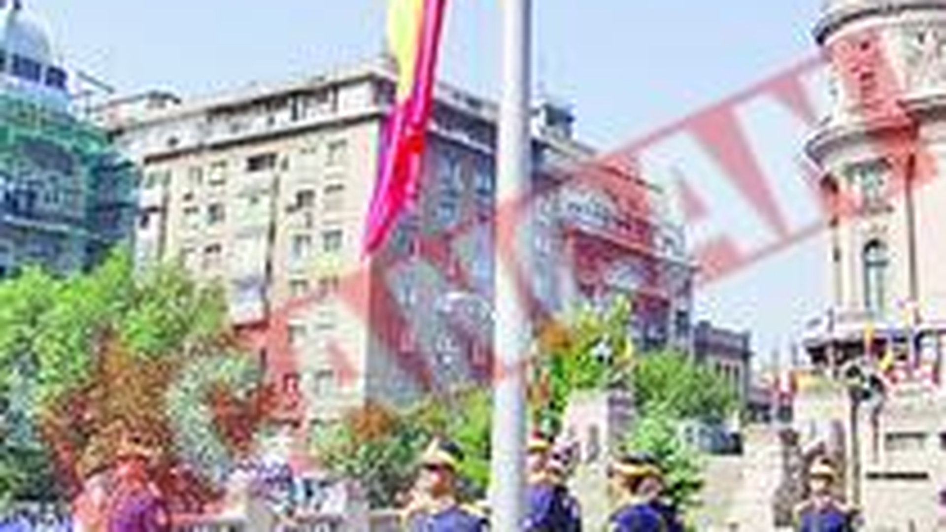 Drapelul National a paralizat centrul Bucurestiului
