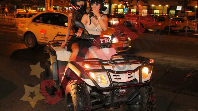Moni Columbeanu a venit in club cu ATV-ul