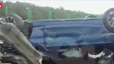 VIDEO! Accident rutier grav pe Autostrada Soarelui! 