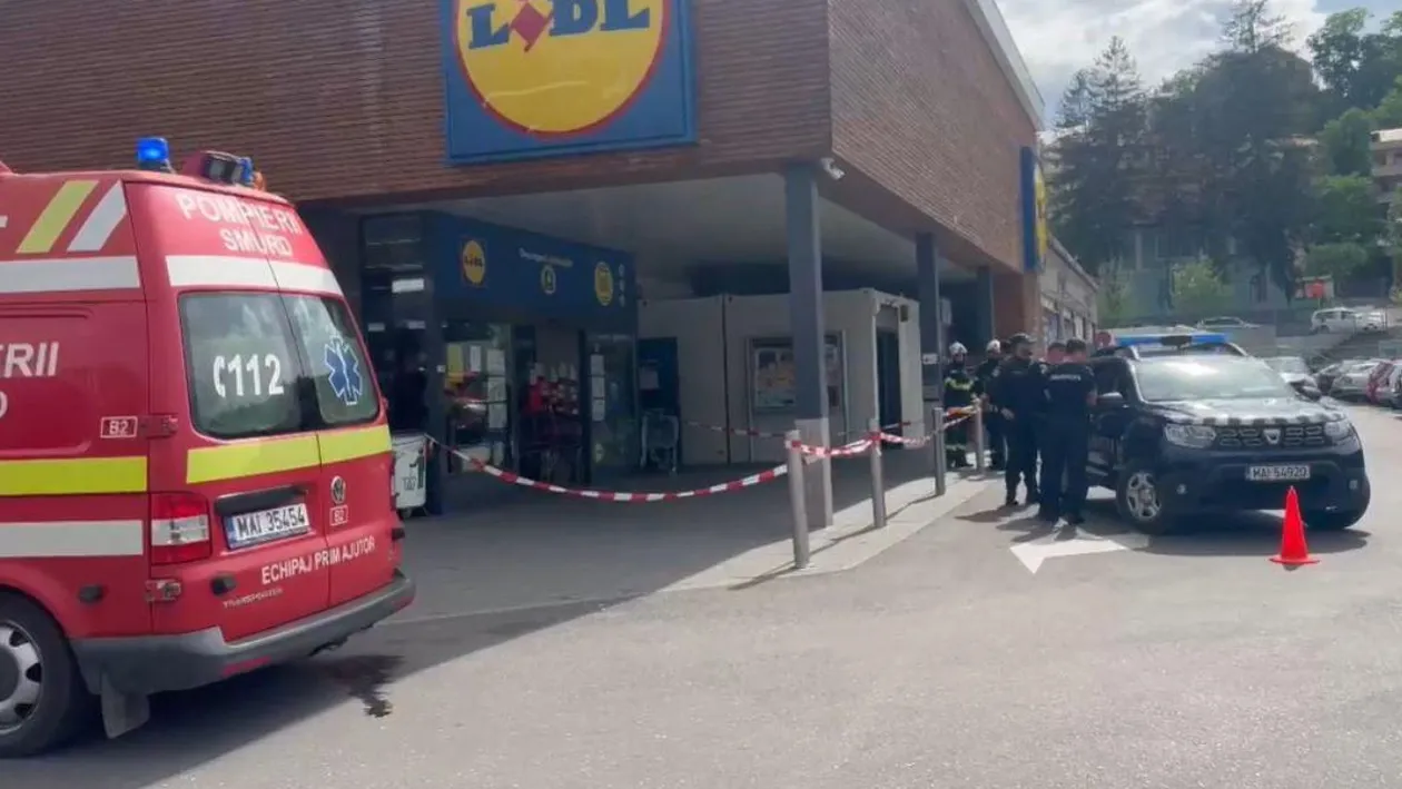 ALERTĂ de intoxicare într-un supermarket Lidl din Brașov. 35 de pesoane au fost evacuate de urgență!