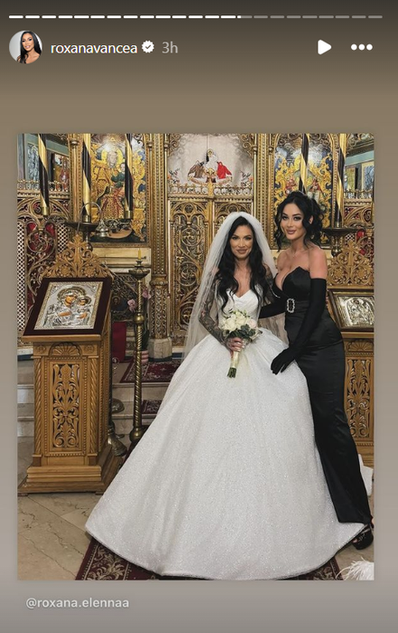 Roxana Vancea, la nunta ei / Foto: Instagram