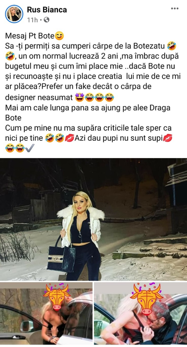 Bianca Rus, atac acid la adresa lui Cătălin Botezatu: “Prefer un fake decât o cârpă de designer neasumat”. Pozele compromițătoare publicate cu Bote și Bianca Drăgușanu