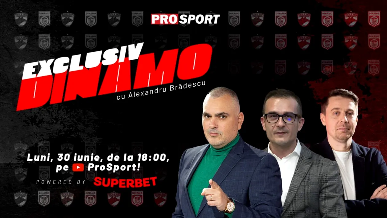 EXCLUSIV DINAMO, azi de la ora 18.00. Omul care a scos-o pe Dinamo din insolvență vine în emisiune! Toate culisele luptei și detalii de la întâlnirea de azi, decisivă pentru club, unde se alege noua conducere!