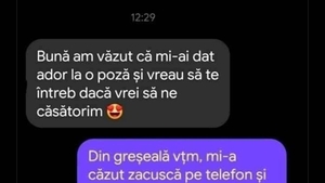 BANCUL ZILEI | "Bună, am văzut că mi-ai dat 'ador' la o poză. Vrei să ne căsătorim?"