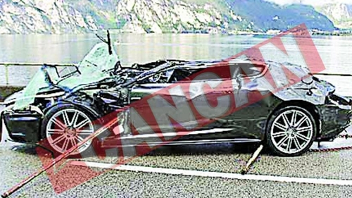 Masina lui James Bond s-a facut praf